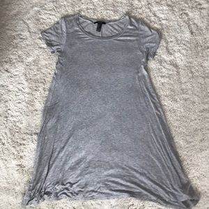 basic grey t-shirt dress